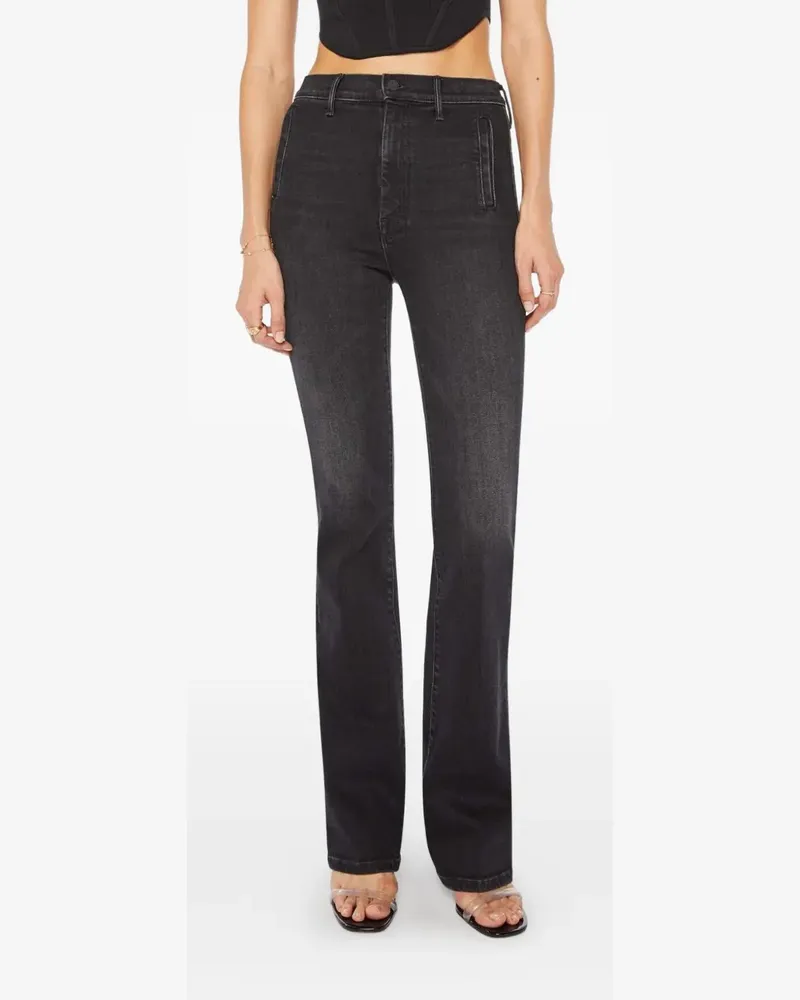 Mother Drama flared jeans - Schwarz Schwarz