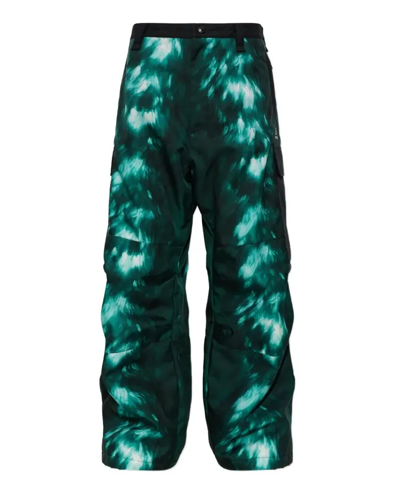 Balenciaga Cargohose mit Batikmuster - Grün Grün