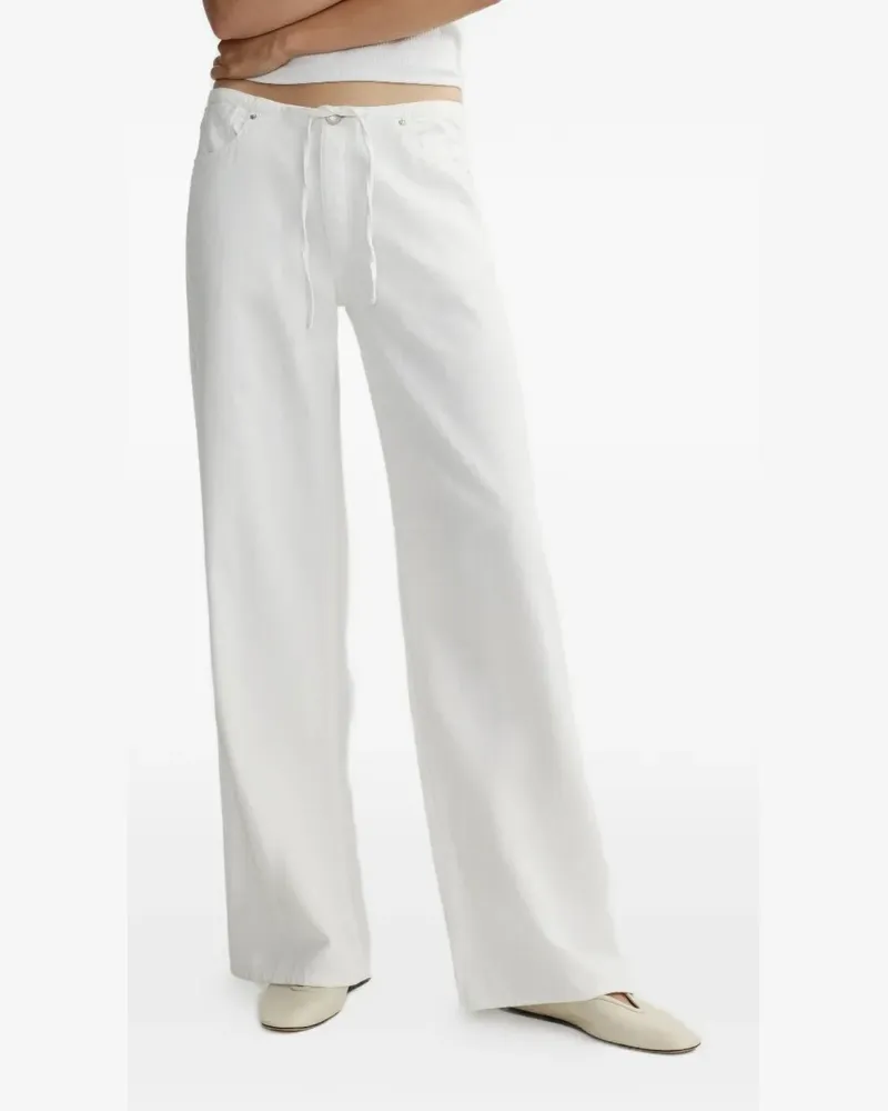 DL1961  Sienna drawstring wide-leg jeans - Weiß Weiß