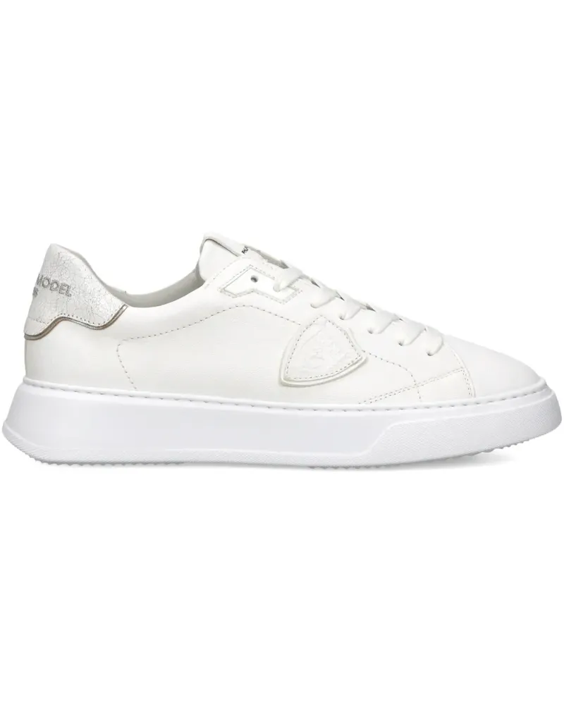 Philippe Model Temple Sneakers mit runder Kappe - Weiß Weiß