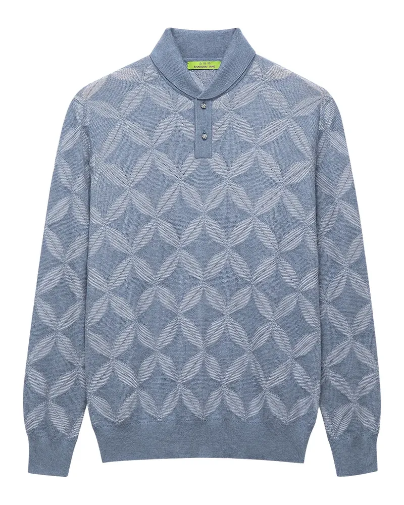 Shanghai Tang Pullover mit Münzmuster - Blau Blau