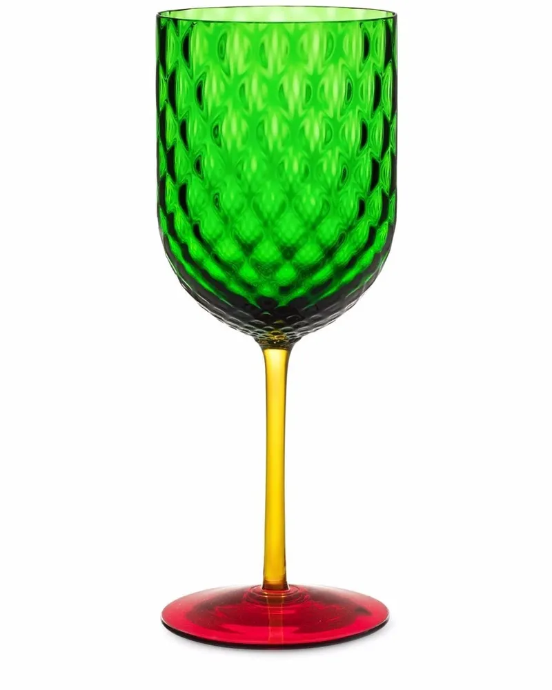 Dolce & Gabbana Weinglas aus Muranoglas - Grün Grün