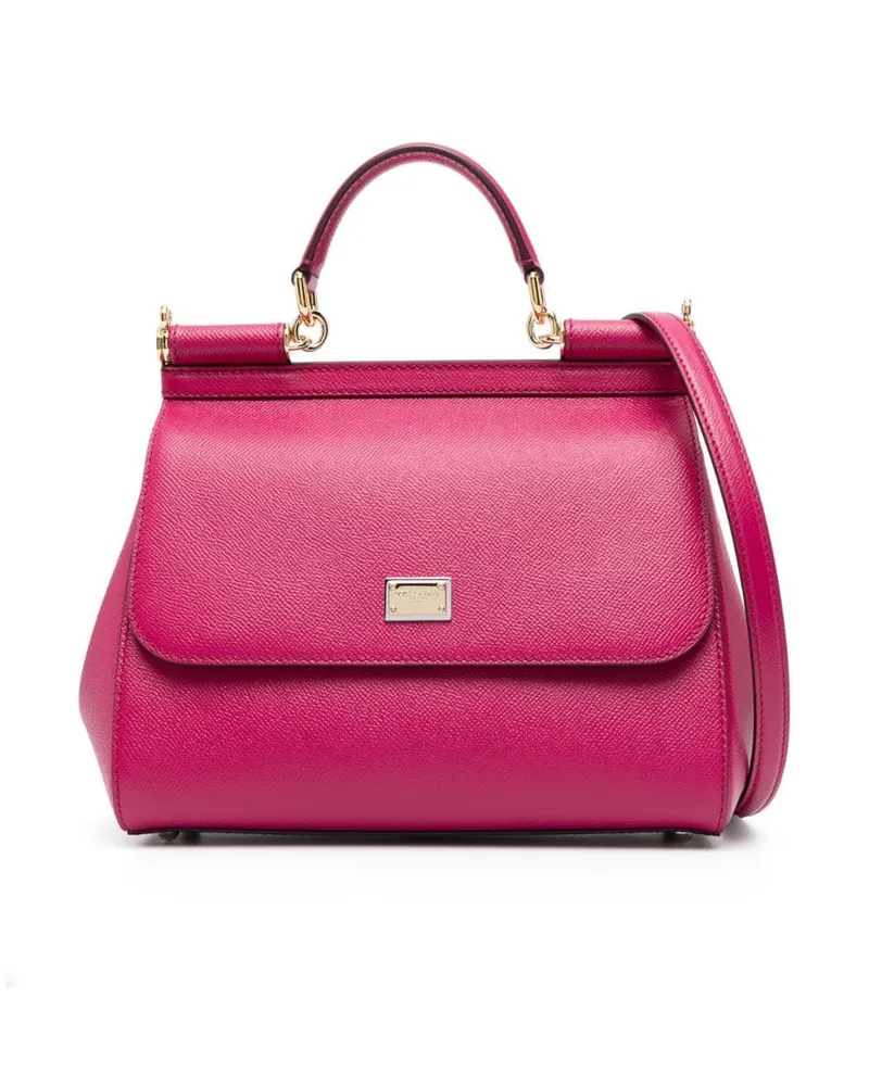Dolce & Gabbana Große Sicily Handtasche - Rosa Rosa