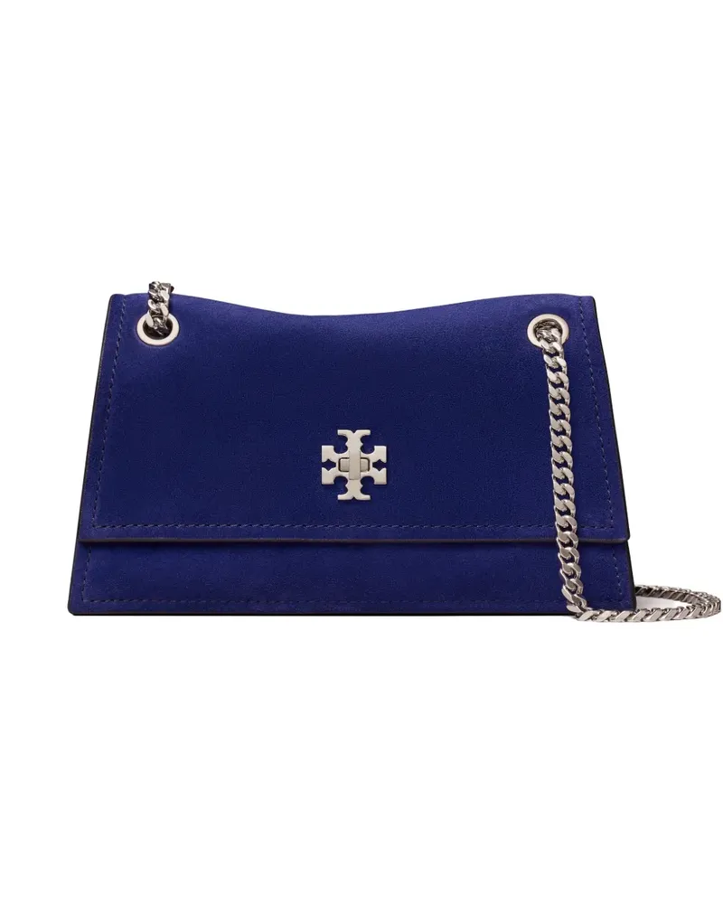 Tory Burch mini kira Turnlock suede shoulder bag - Blau Blau