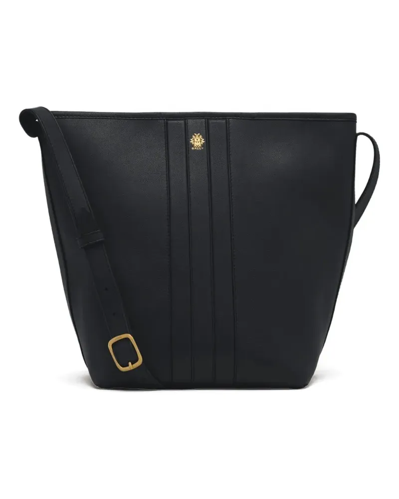 Bally Beuteltasche mit Wappendetail - Schwarz Schwarz