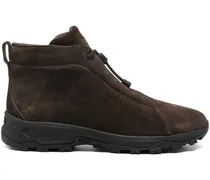 Sneakers aus Wildleder mit Kordelzug - Braun