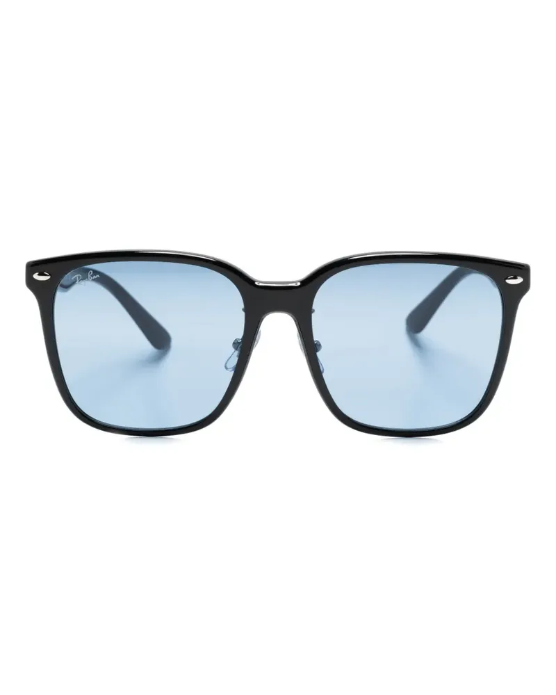 Ray Ban Sonnenbrille mit eckigem Gestell - Schwarz Schwarz