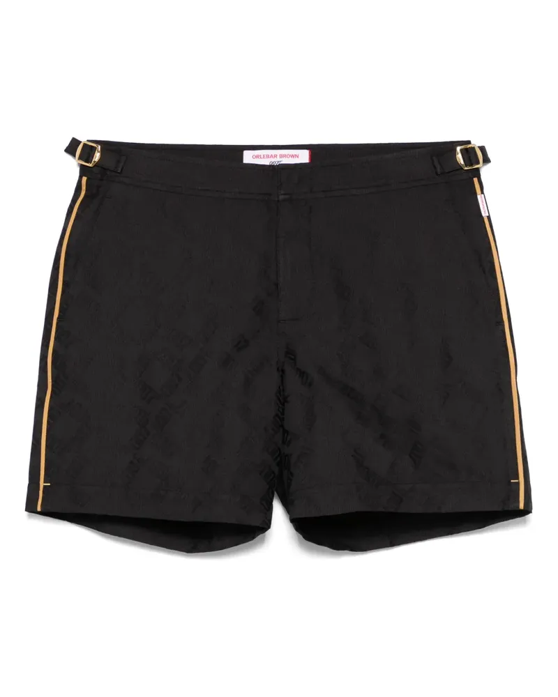 Orlebar Brown x 007 Bulldog Badeshorts - Schwarz Schwarz