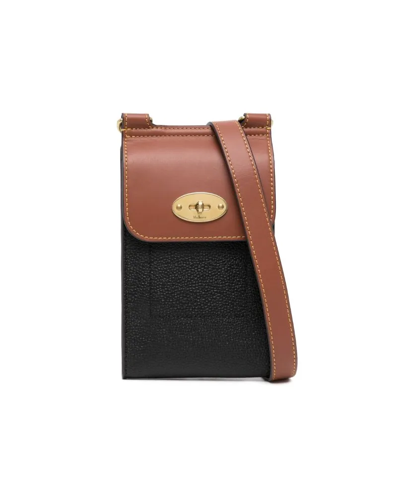 Mulberry Mini Antony Schultertasche - Schwarz Schwarz