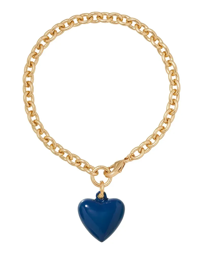 Roxanne Assoulin The Mini Puffy heart-charm bracelet - Gold Gold