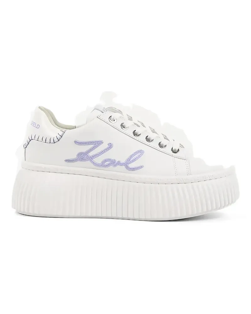 Karl Lagerfeld Kreeper flatform sneakers - Weiß Weiß