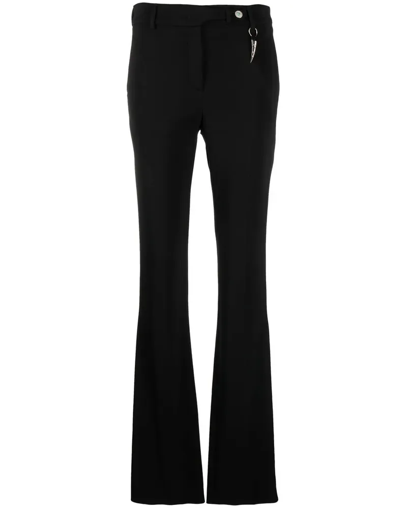 Roberto Cavalli Bootcut-Hose mit hohem Bund - Schwarz Schwarz