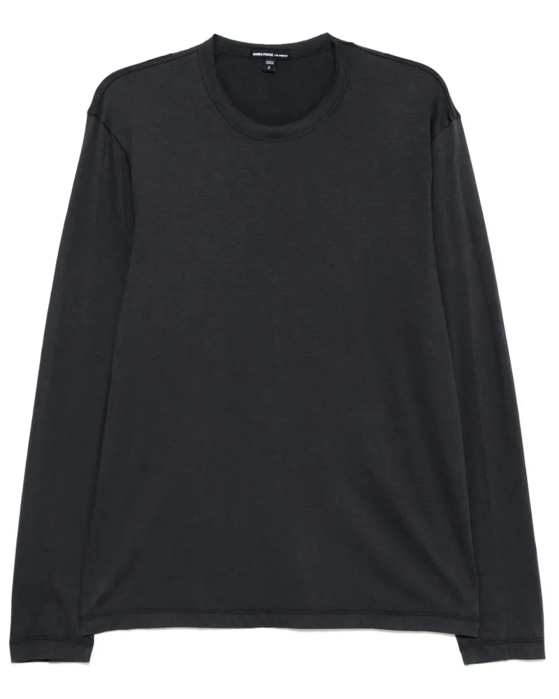 James Perse Gebürstetes Lotus T-Shirt - Blau Blau