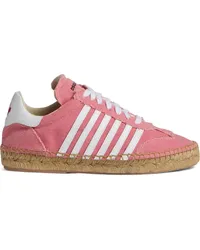 Dsquared2 Gestreifte Espadrilles Rosa