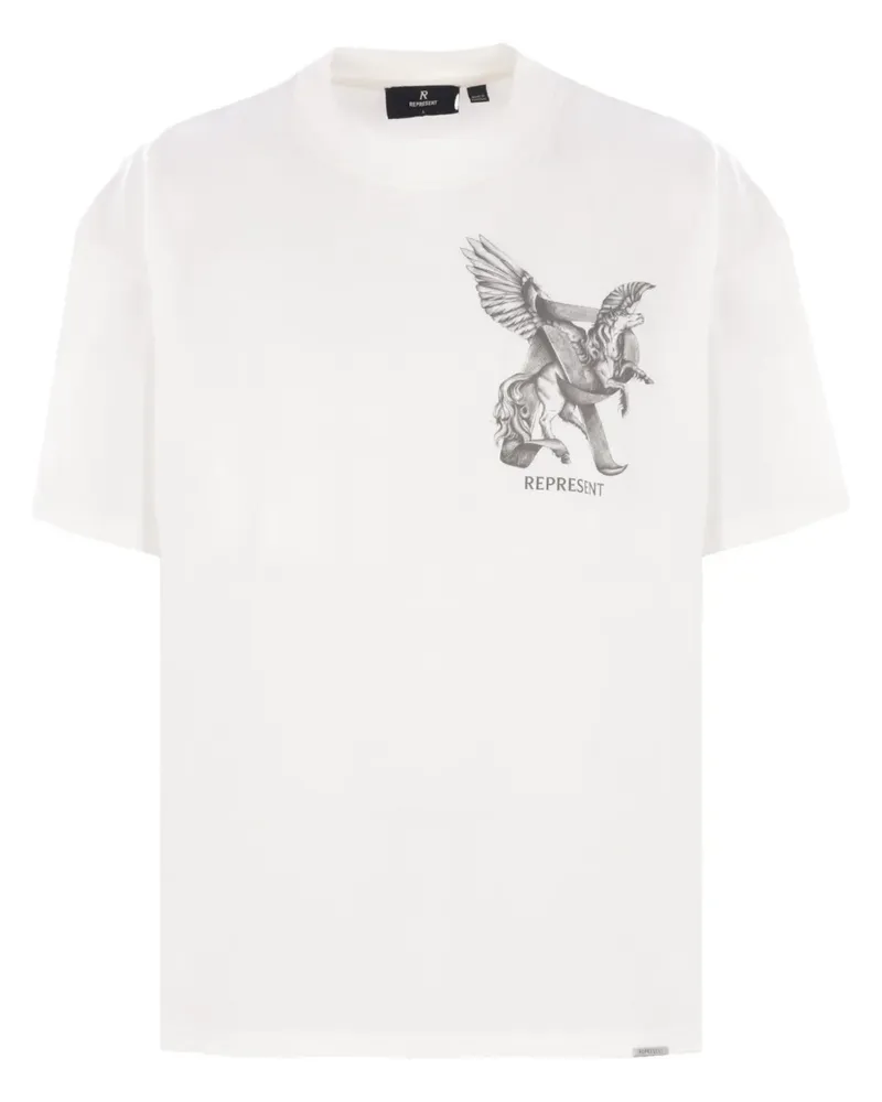 REPRESENT T-Shirt mit Print - Weiß Weiß
