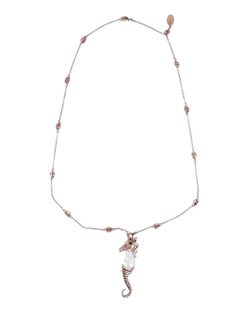 Max Mara seahorse-pendant necklace - Gold Gold