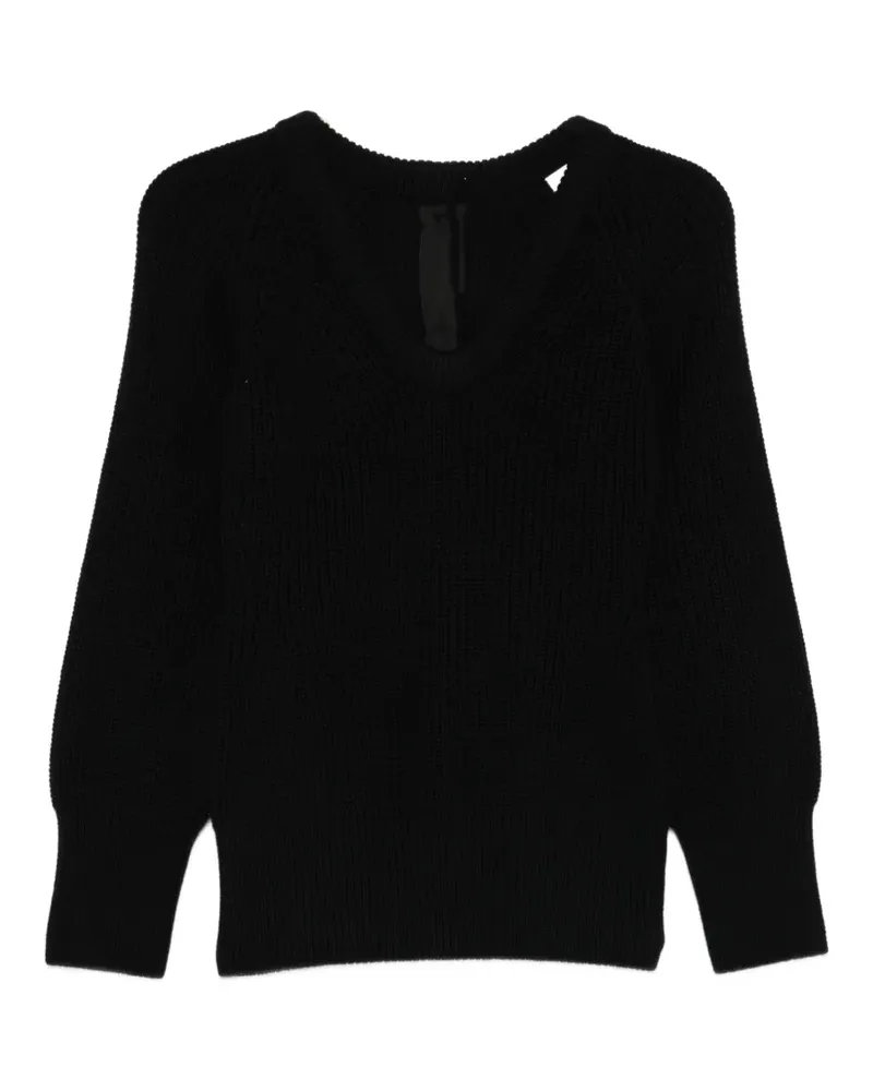 Carven Pullover mit V-Ausschnitt - Schwarz Schwarz