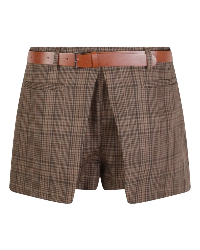 Dondup Nelly Shorts mit Gürtel - Braun Braun