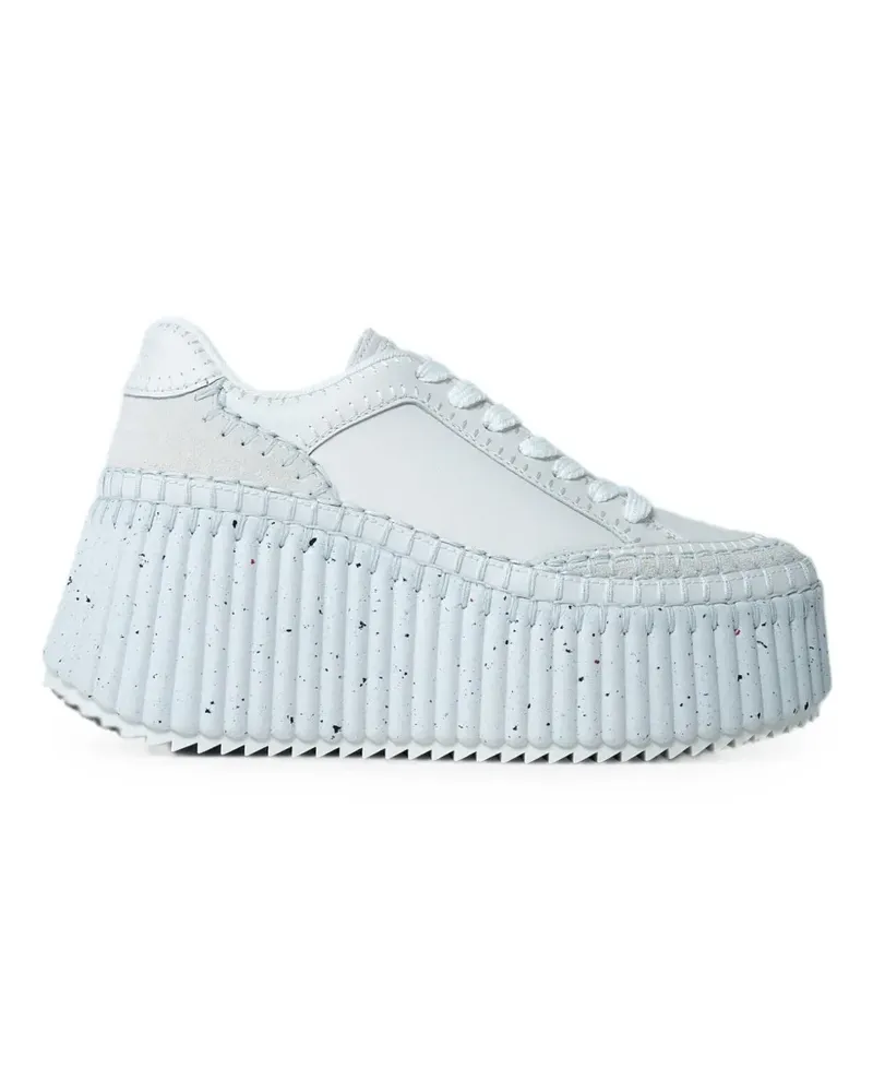 Chloé Nama Plateau-Sneakers - Weiß Weiß