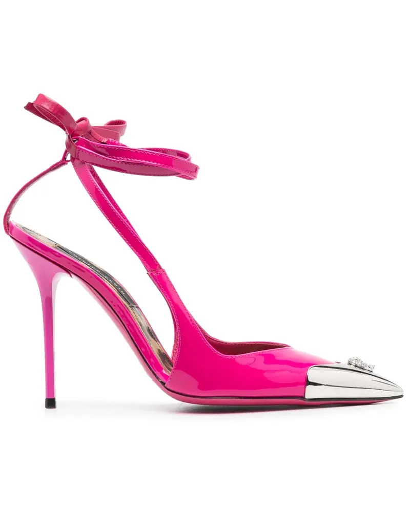 Philipp Plein Pumps mit Kristallen 105mm - Rosa Rosa