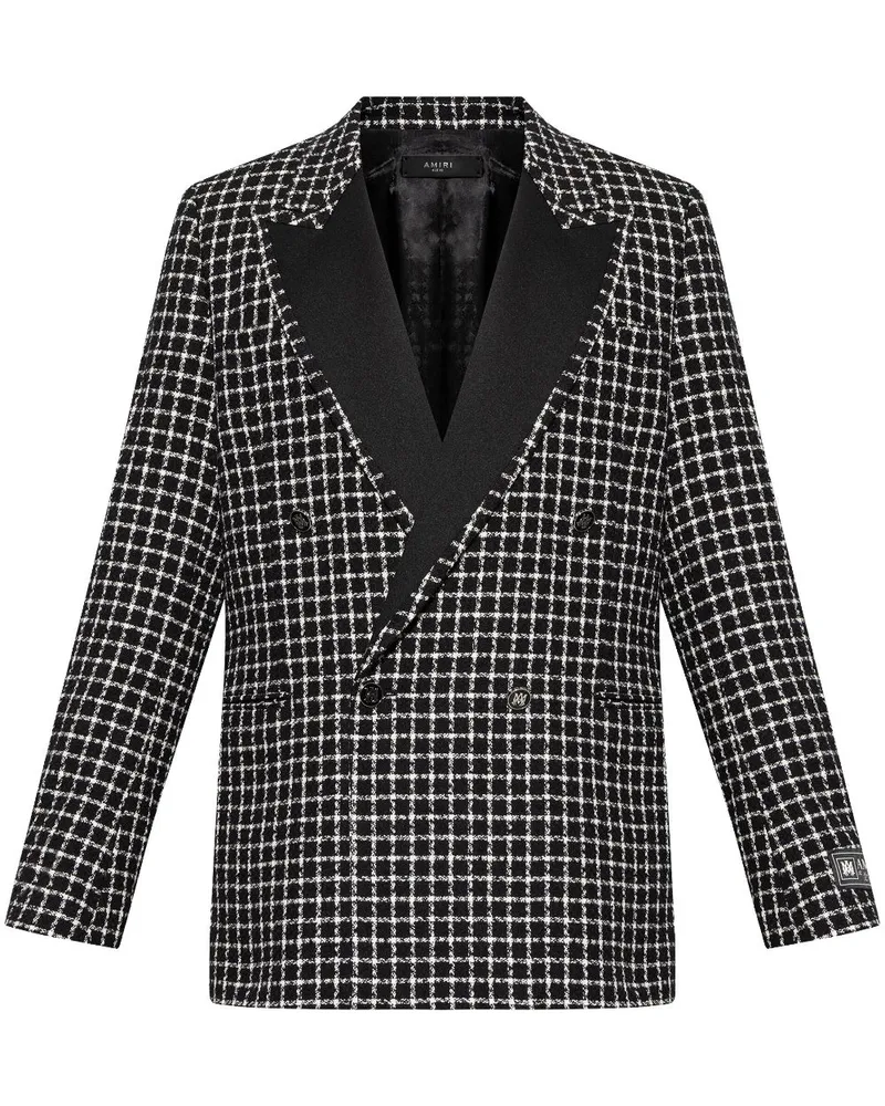 Amiri Doppelreihiger Blazer - Schwarz Schwarz