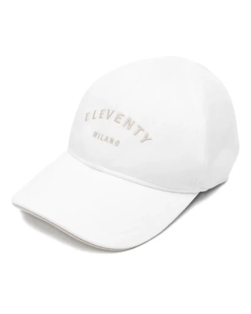 Eleventy Baseballkappe mit Logo-Stickerei - Nude Nude
