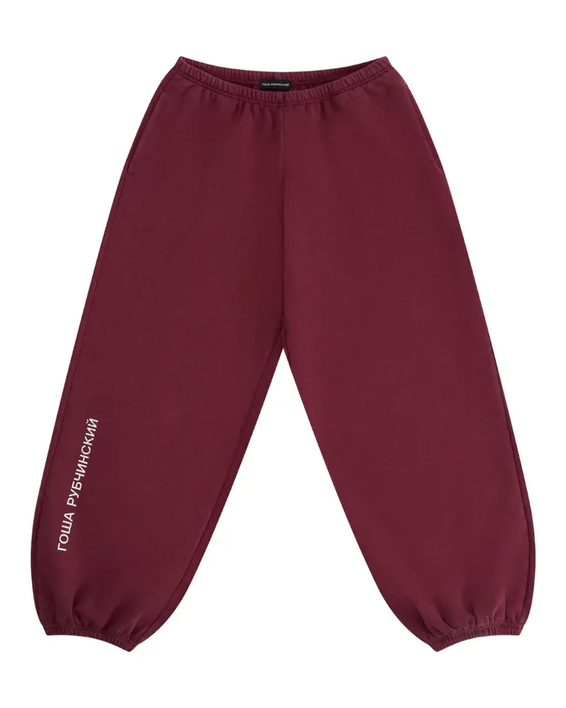 Gosha Rubchinskiy logo-print track pants - Rot Rot