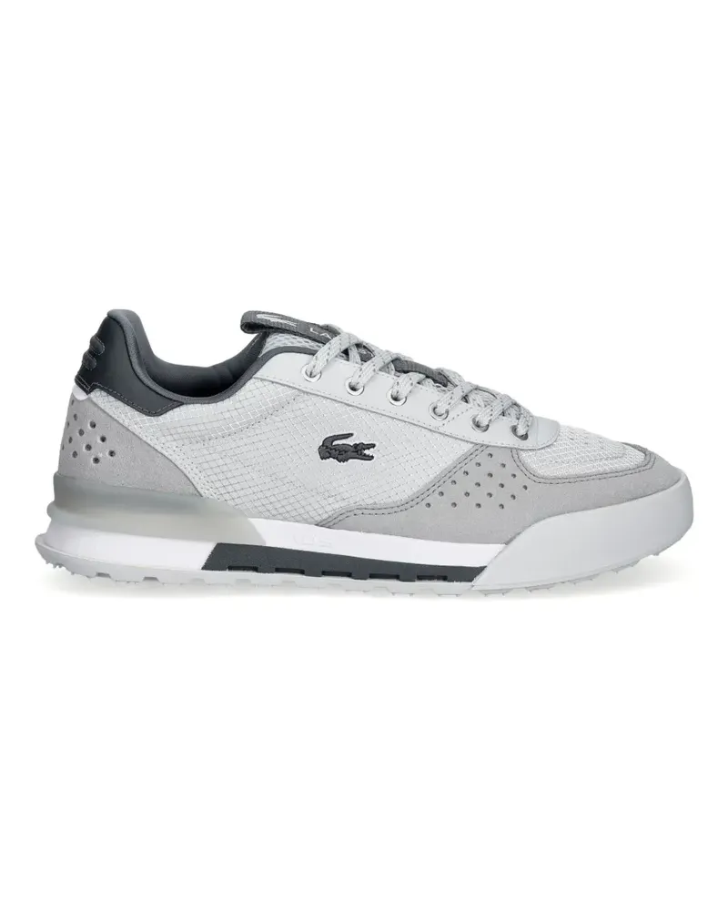 Lacoste Slam Break logo-patch panelled sneakers - Grau Grau