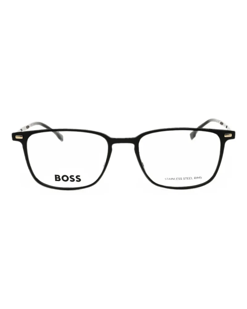 HUGO BOSS rectangle-frame glasses - Schwarz Schwarz