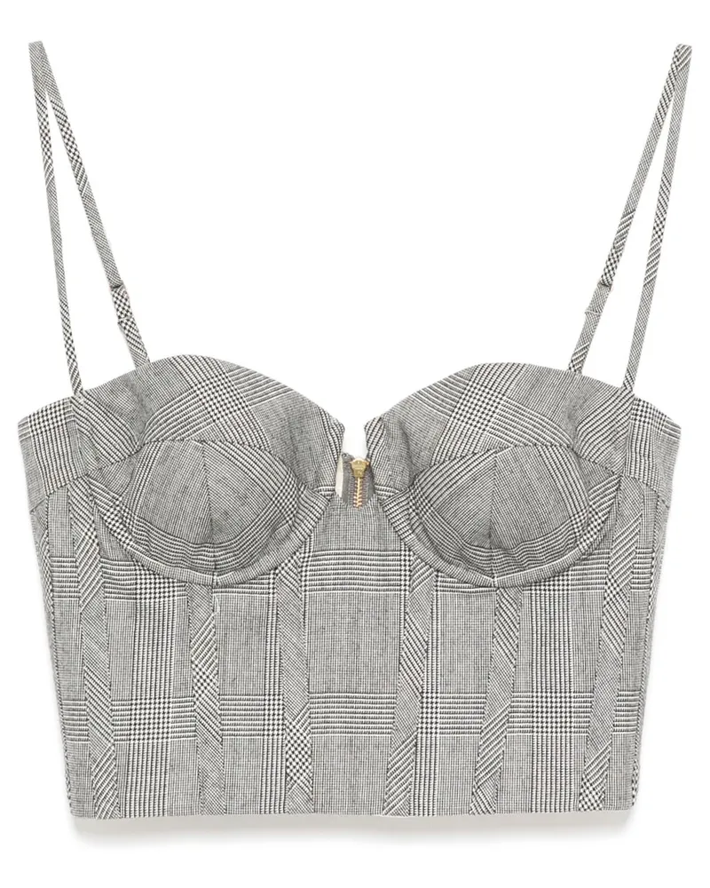 Zimmermann Bustier mit Crush-Check - Grau Grau