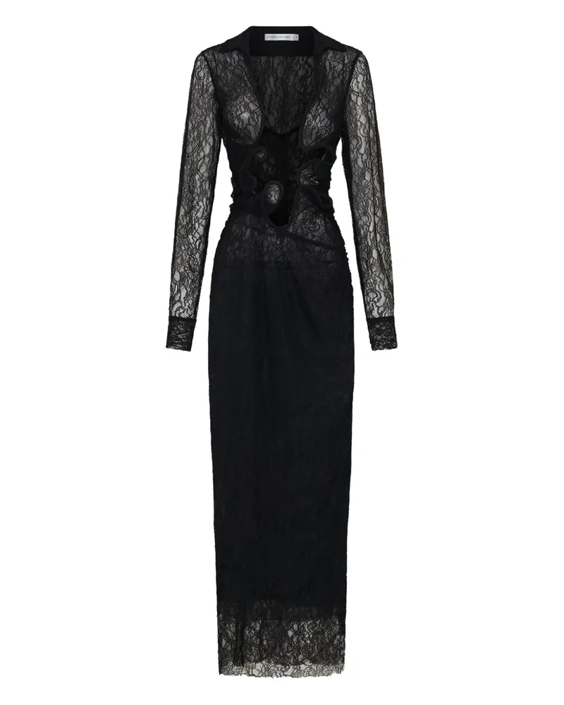 Christopher Esber Lace Venus Maxikleid - Schwarz Schwarz