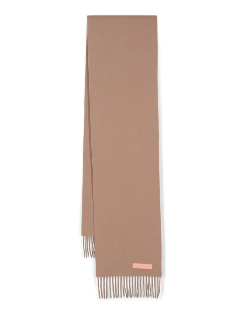 Acne Studios Schal mit Fransen - Braun Braun