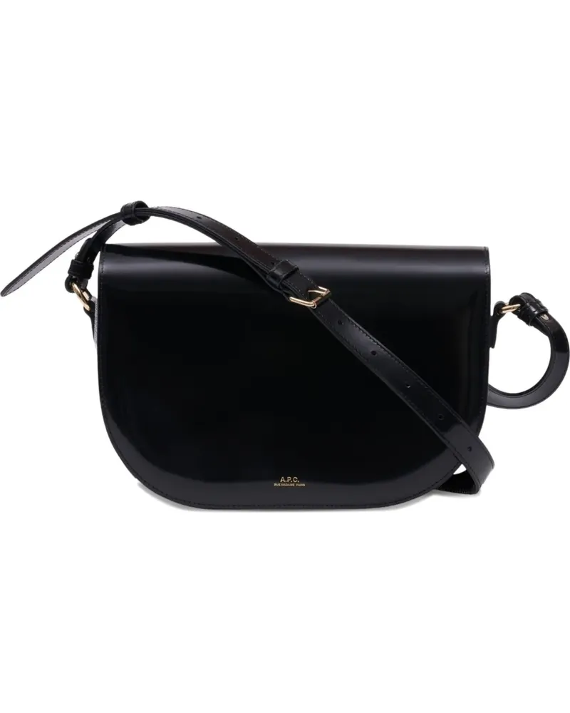 A.P.C. Le B Side Schultertasche - Schwarz Schwarz