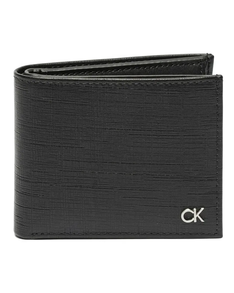 Calvin Klein logo-plaque bifold wallet - Schwarz Schwarz