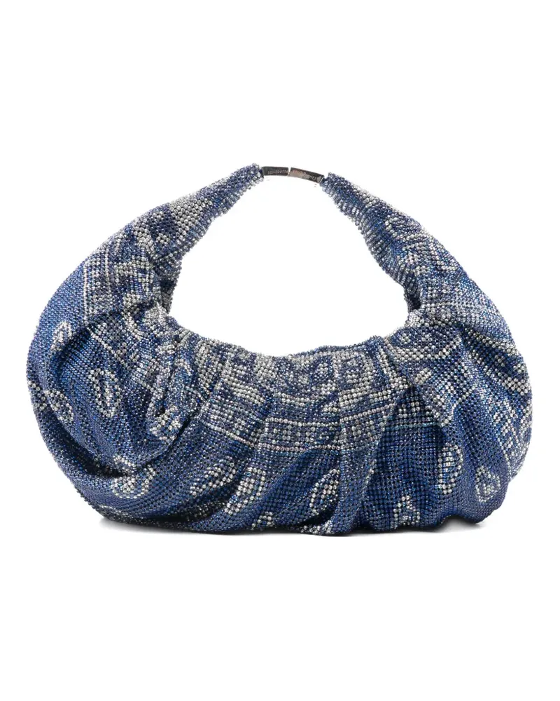 Benedetta Bruzziches crystal-embellishment tote bag - Blau Blau