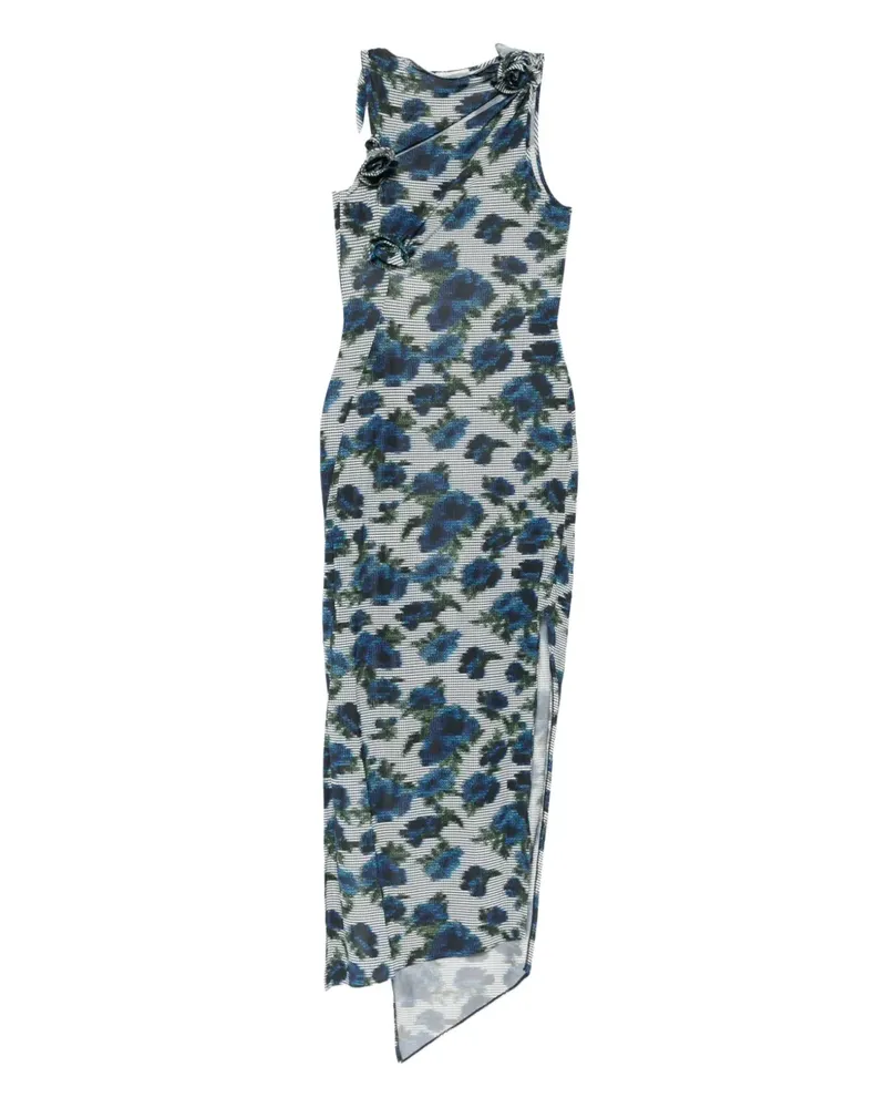 COPERNI Maxikleid mit Blumen-Print - Blau Blau