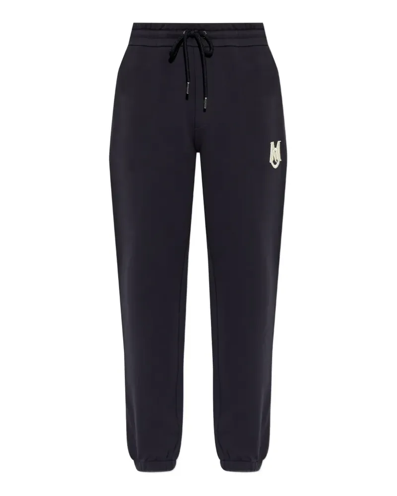 Moncler logo-patch track pants - Blau Blau