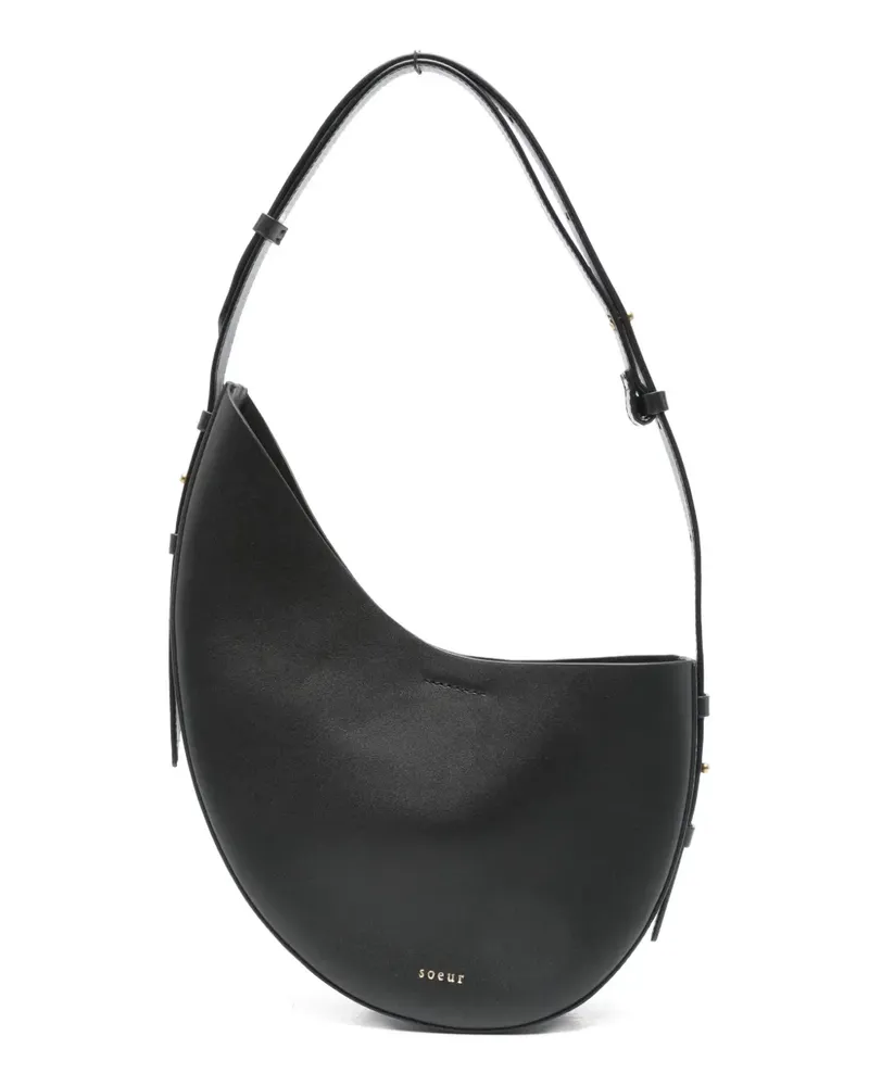 Soeur Wino Schultertasche aus Schafsleder - Schwarz Schwarz