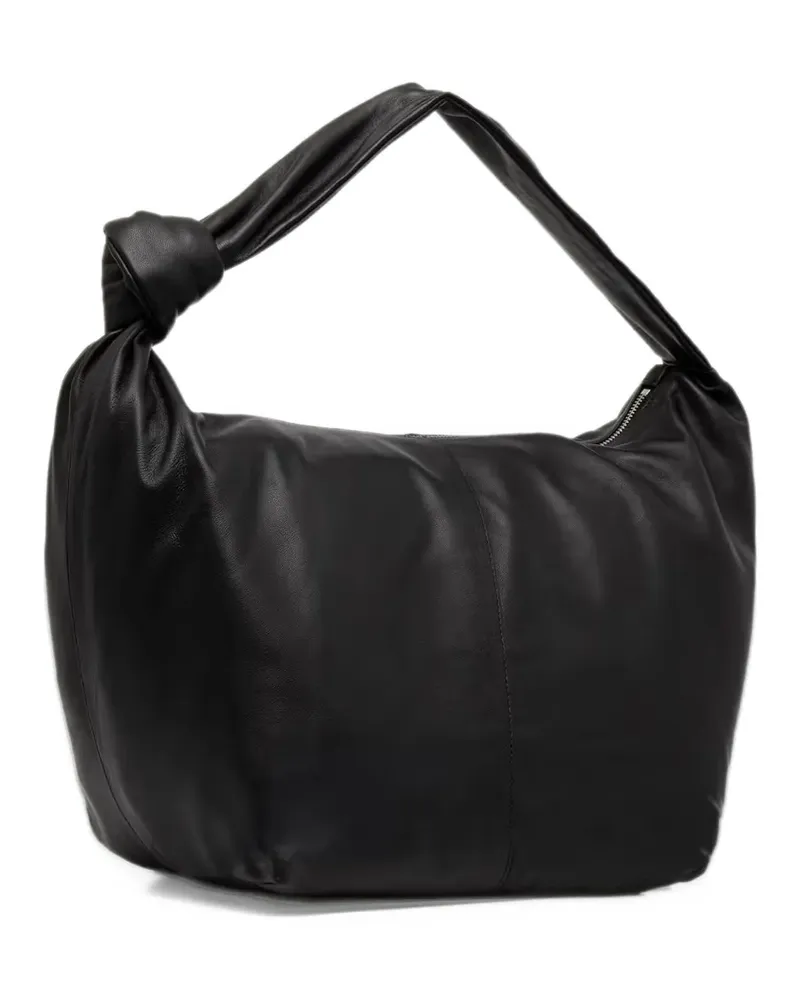 AllSaints knotted leather shoulder bag - Schwarz Schwarz