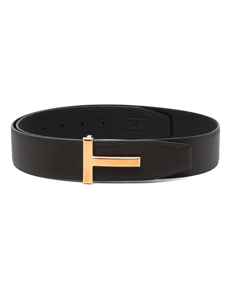 Tom Ford T-Icon leather belt - Braun Braun