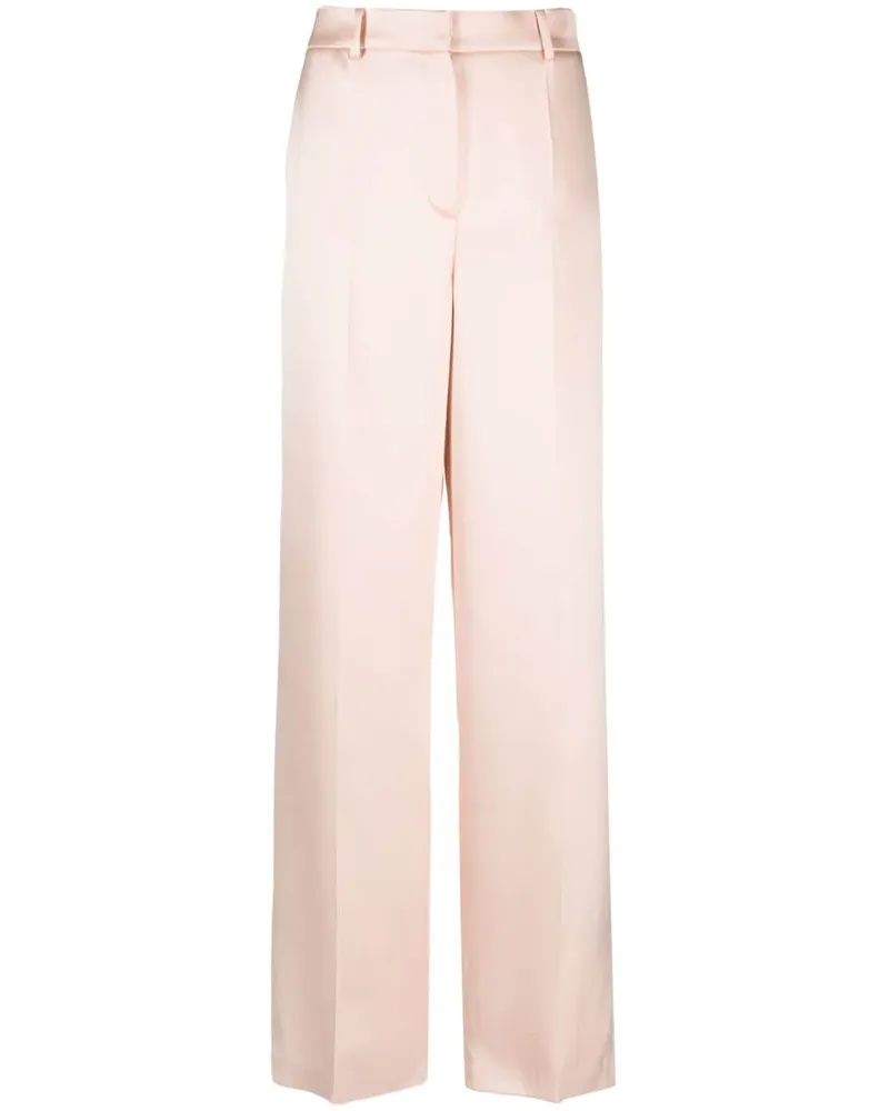 Magda Butrym Seidenhose mit weitem Bein - Rosa Rosa