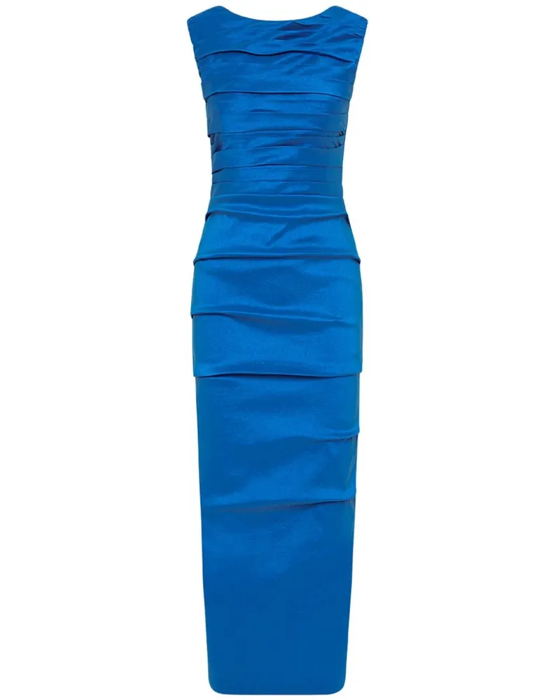 Rachel Gilbert Adela Kleid mit Raffungen - Blau Blau