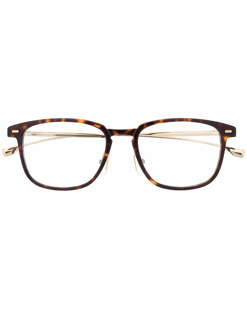 HUGO BOSS Eckige  0975 Brille - 2IK HAVANA GOLD 2ik