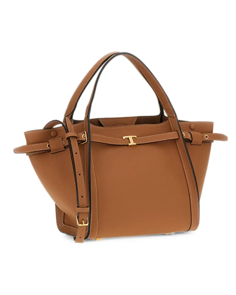 TOD'S Handtasche mit Schnalle - Nude Nude