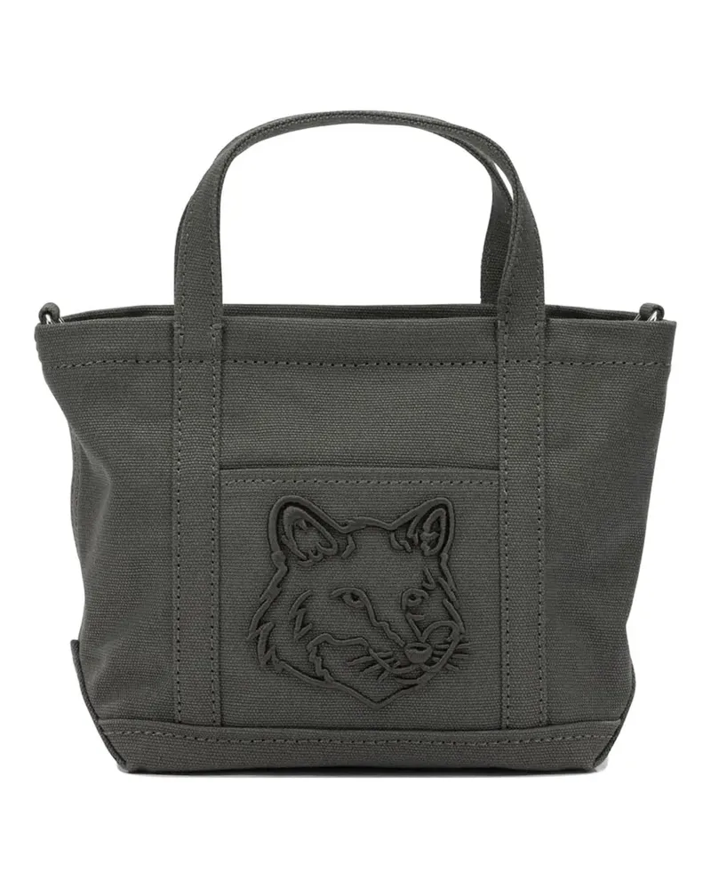 Kitsuné Fox Head tote bag - Grau Grau