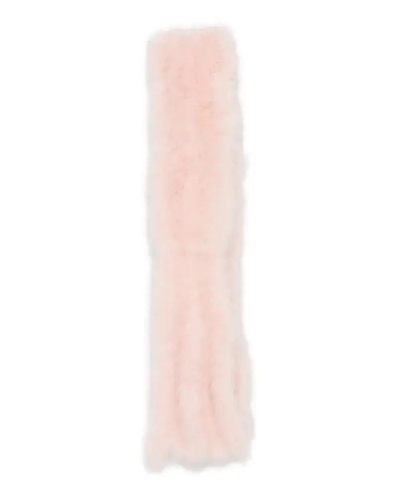Valentino Garavani Schal mit Federn - Rosa Rosa