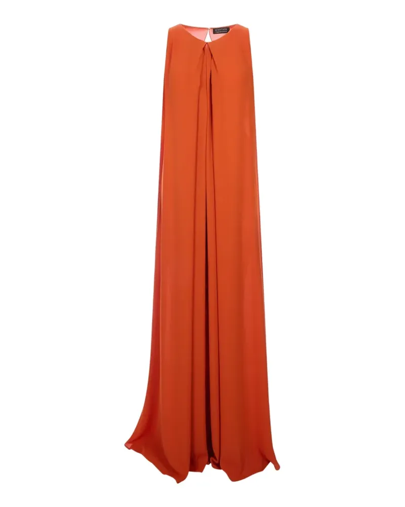 Gianluca Capannolo pleated sleeveless maxi dress - Orange Orange