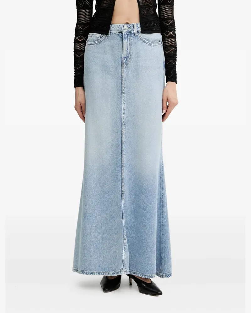 Guess Ausgestellter Jeansrock mit hohem Bund - Blau Blau