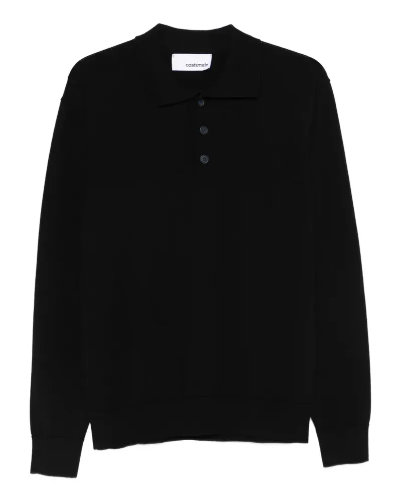 Costumein Pablo buttoned polo shirt - Schwarz Schwarz