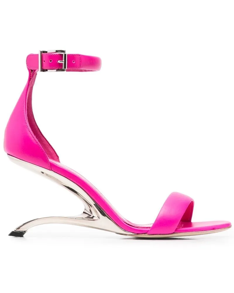 Alexander McQueen Arc Sandalen aus Leder 80mm - Rosa Rosa